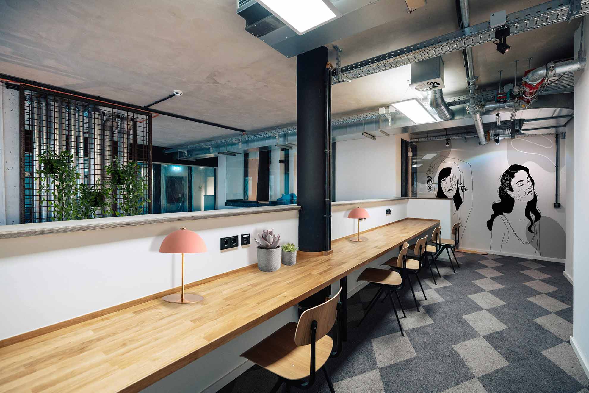 District One Coworking Arbeitsbereich Berlin